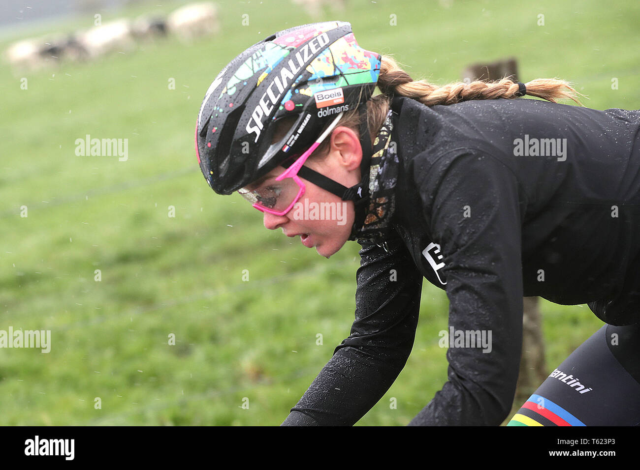 Liegi, Belgio. 28 apr, 2019. ciclismo, Luik Bastenaken Luik, dames, donne, Anna van der Breggen in Luik-Bastenaken-Luik Credito: Pro scatti/Alamy Live News Foto Stock