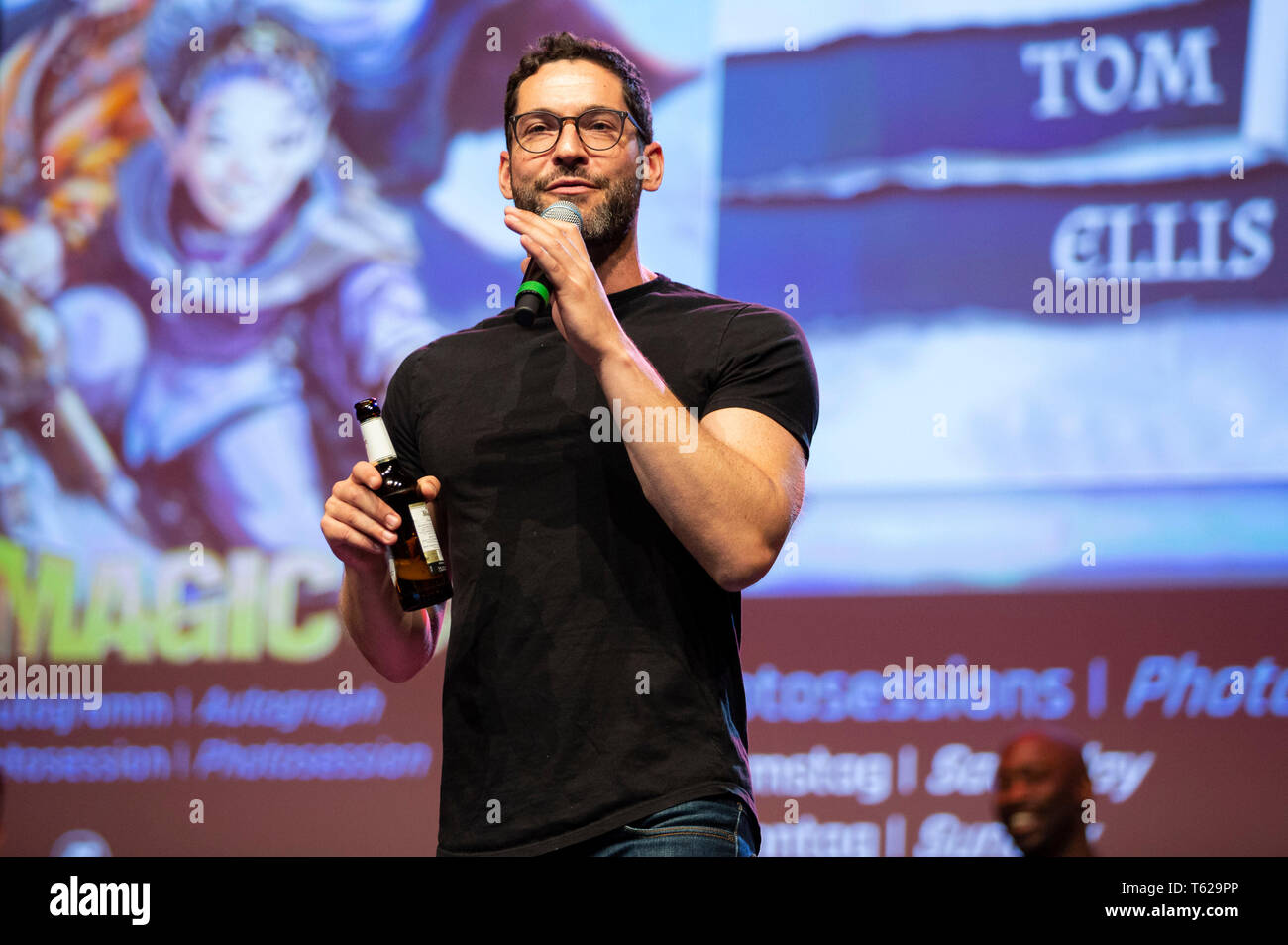 Bonn, Germania. 26 apr, 2019. Tom Ellis al MagicCon 3 al Maritim Hotel. Bonn, 26.04.2019 | Utilizzo di credito in tutto il mondo: dpa/Alamy Live News Foto Stock