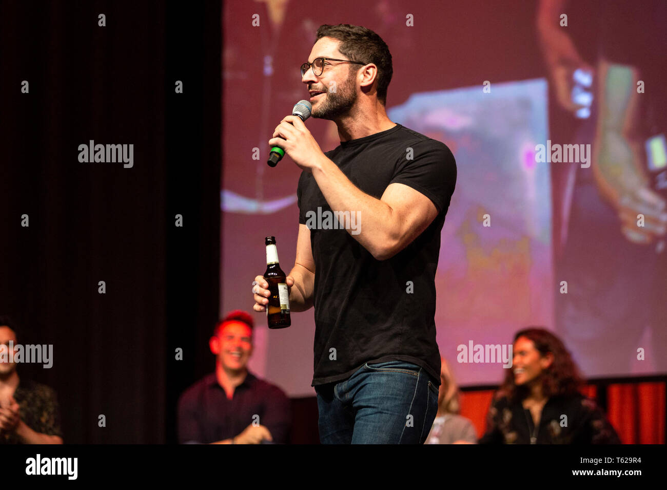 Bonn, Germania. 26 apr, 2019. Tom Ellis al MagicCon 3 al Maritim Hotel. Bonn, 26.04.2019 | Utilizzo di credito in tutto il mondo: dpa/Alamy Live News Foto Stock
