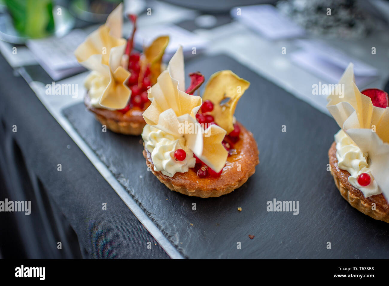 Bel mercato torte Foto Stock