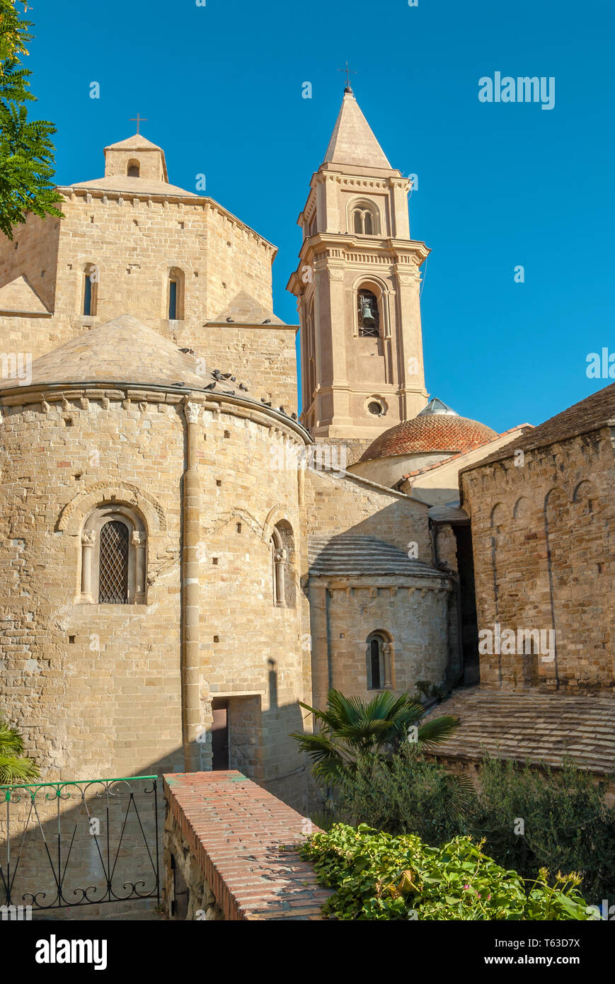 Cattedrale dell'Assunta in Ventimiglia, Liguria, Nord Ovest Italia Foto Stock