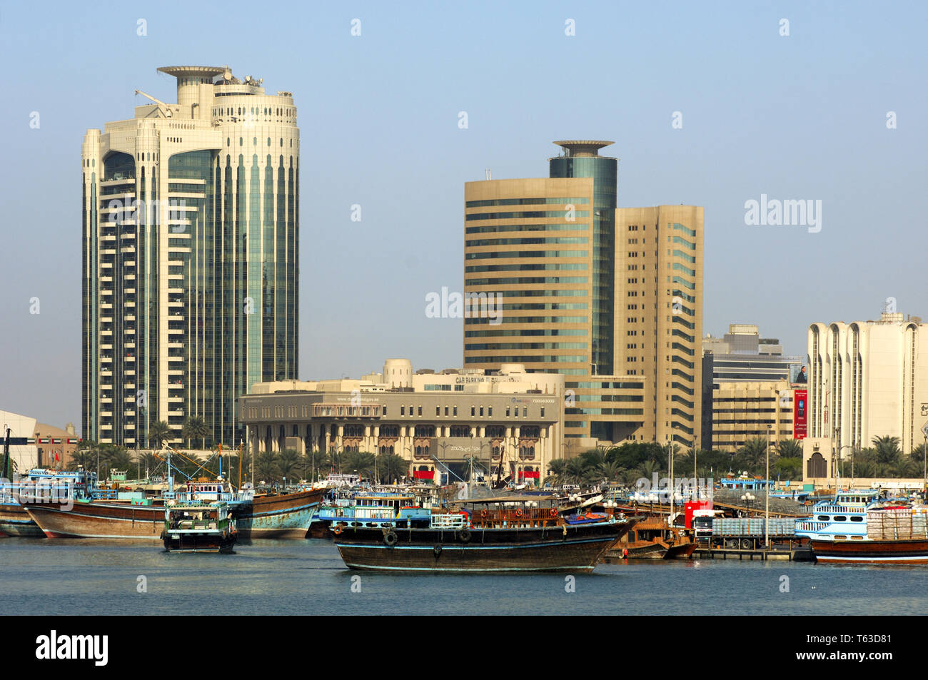 Il Dubai Creek di Dubai Foto Stock