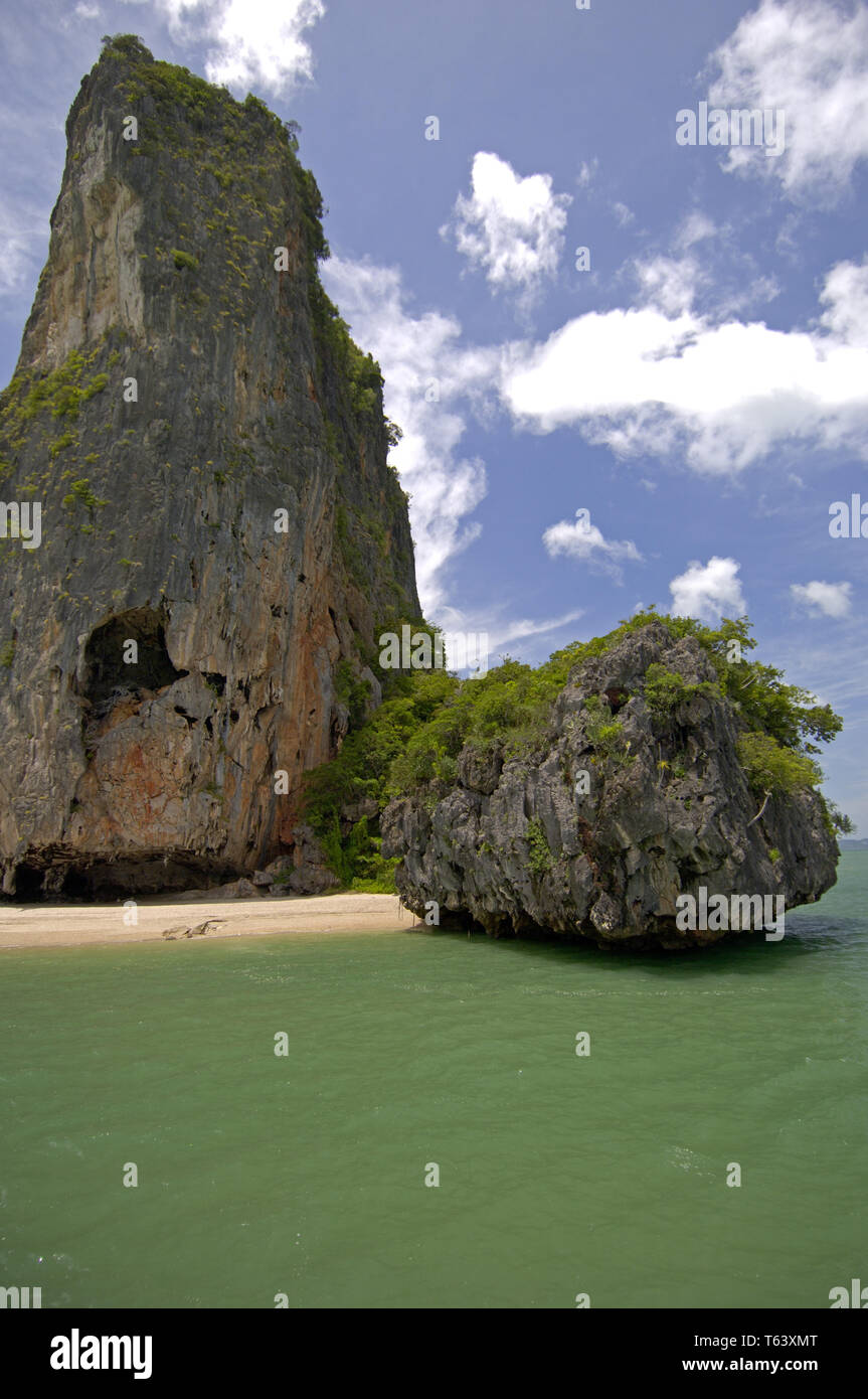 Bellissima spiaggia paesaggio nel sud della Thailandia Foto Stock