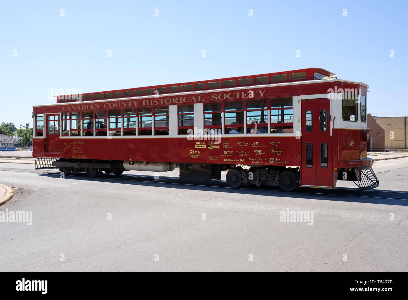 Patrimonio Carrello Express in El Reno, Oklahoma, Stati Uniti d'America Foto Stock