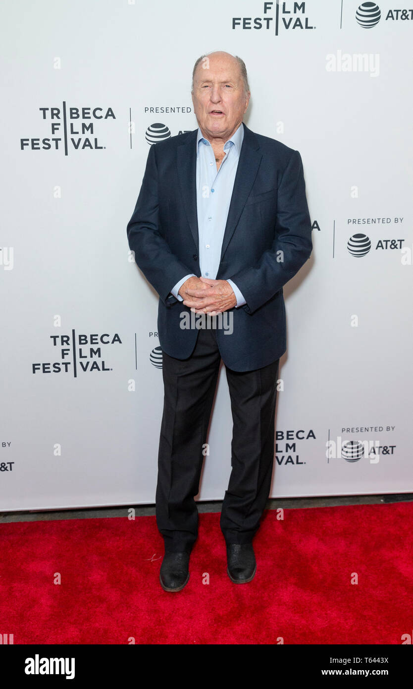 New York, NY - Aprile 28, 2019: Robert Duvall assiste premiere mondiale di Apocalypse Now Final Cut al Beacon Theatre Foto Stock