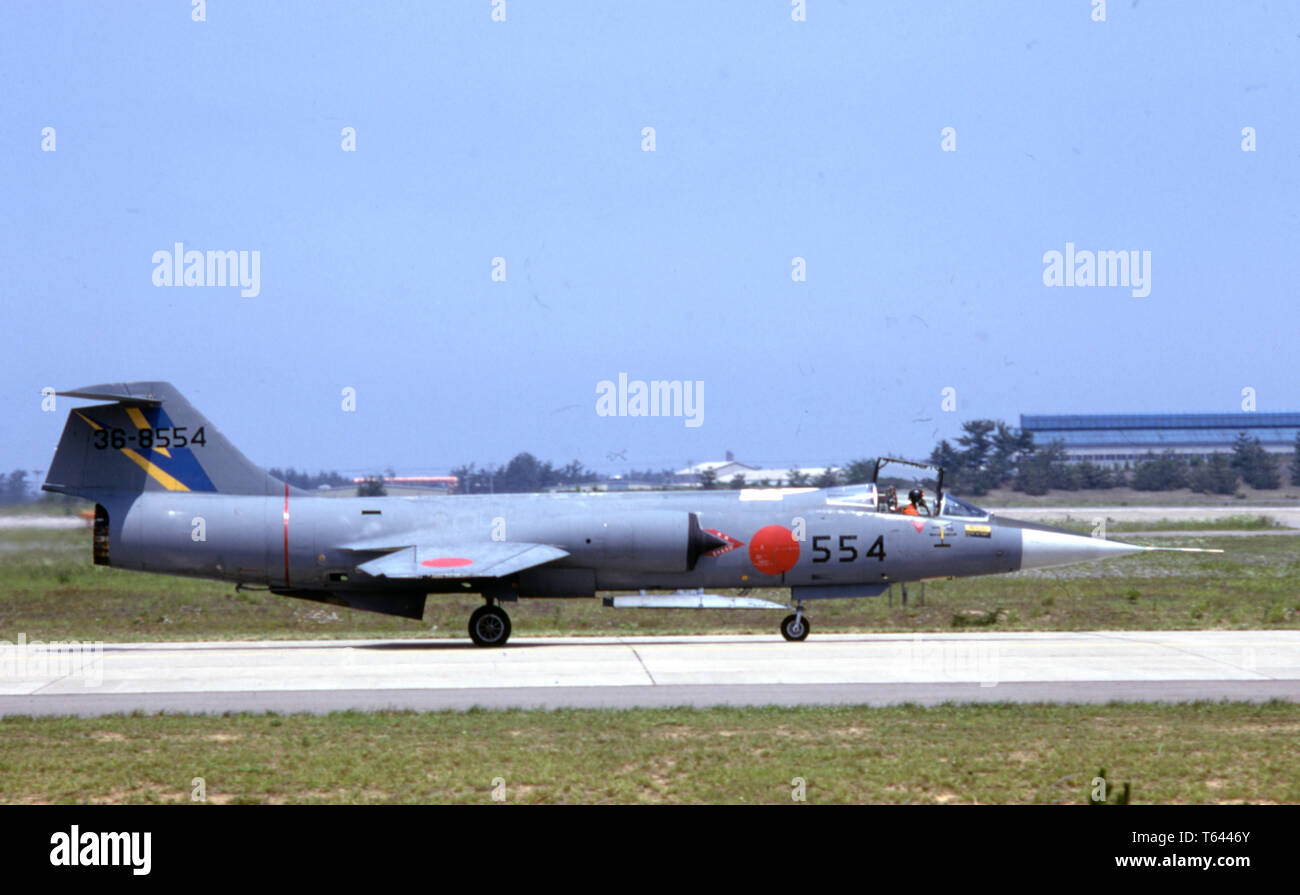 Japanische Luftwaffe / Japan Air Self Forze di Difesa JASDF Lockheed F-104J Starfighter Foto Stock