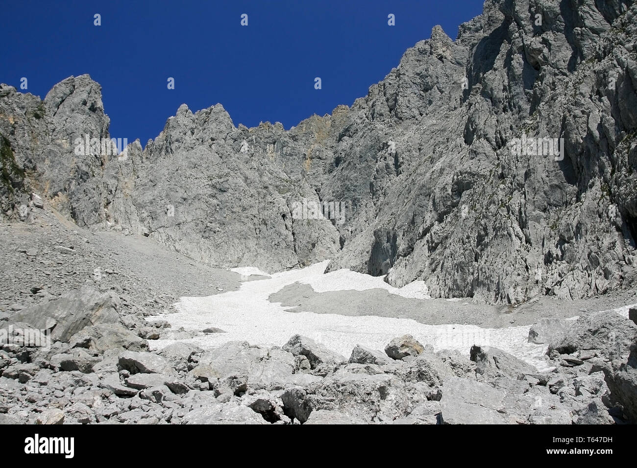 Il Kaiser montagne, la gamma della montagna nelle Alpi calcaree a nord e Alpi orientali Foto Stock