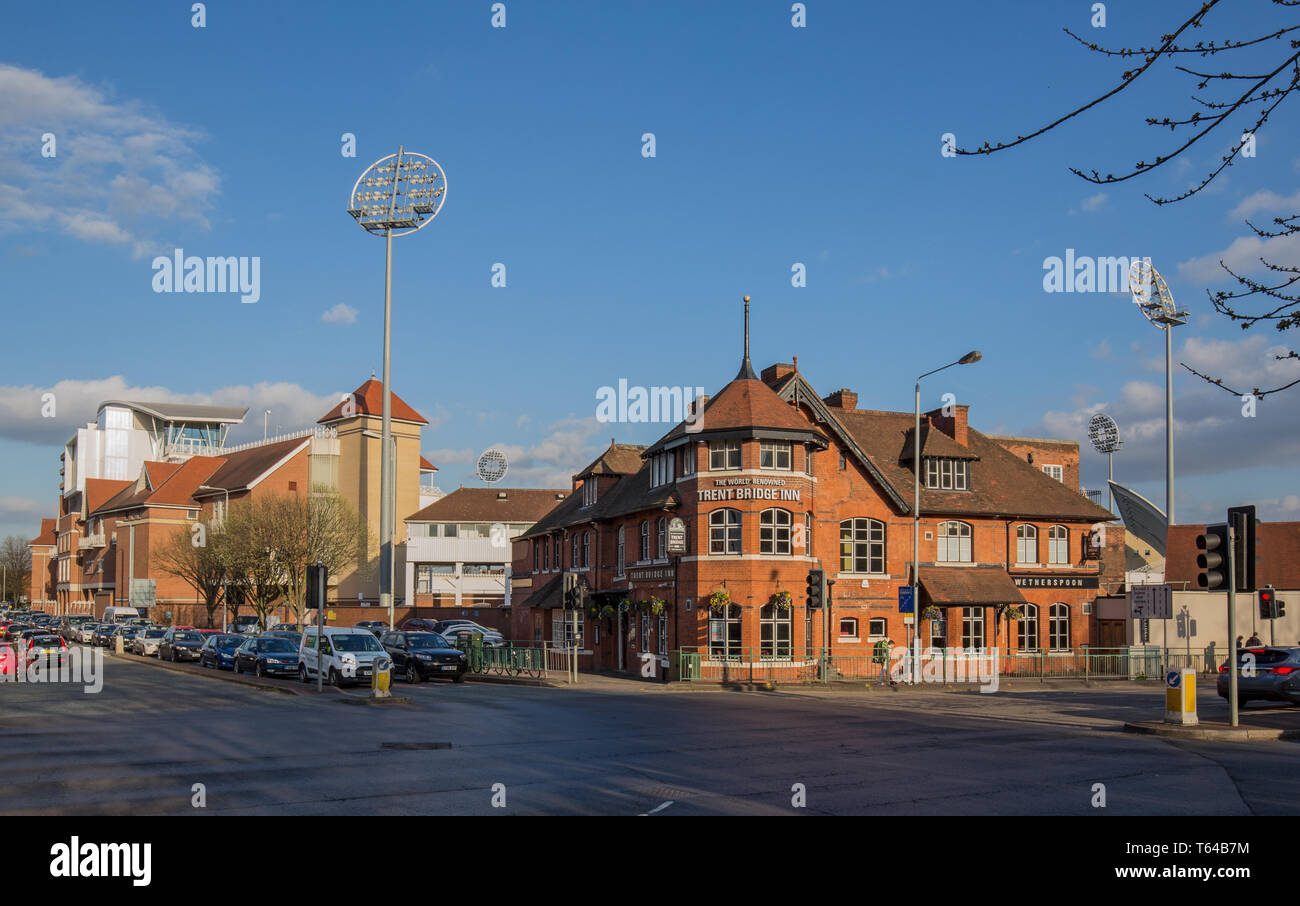 Trent Bridge Inn Pub, Nottingham. Foto Stock