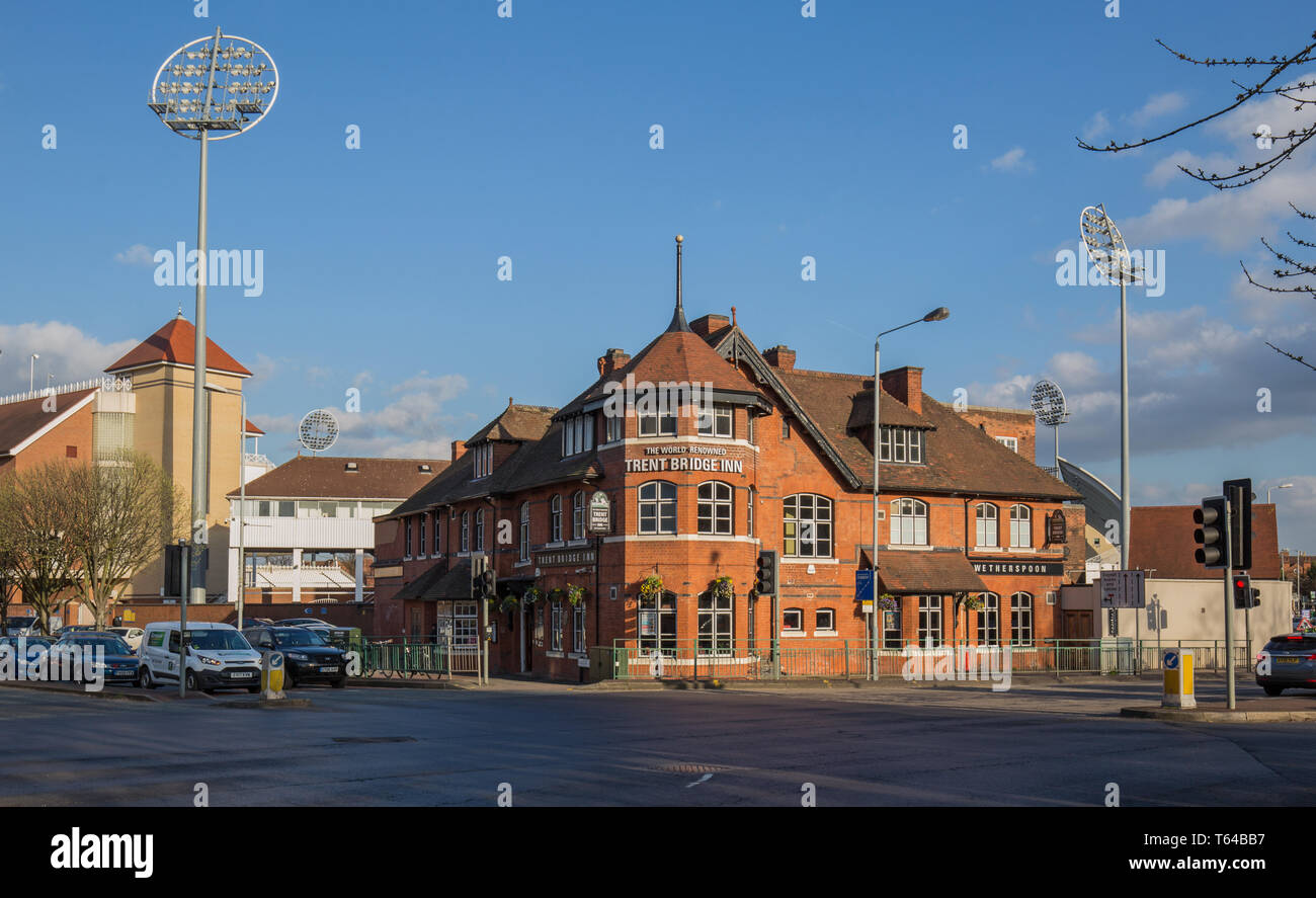Trent Bridge Inn Pub, Nottingham. Foto Stock