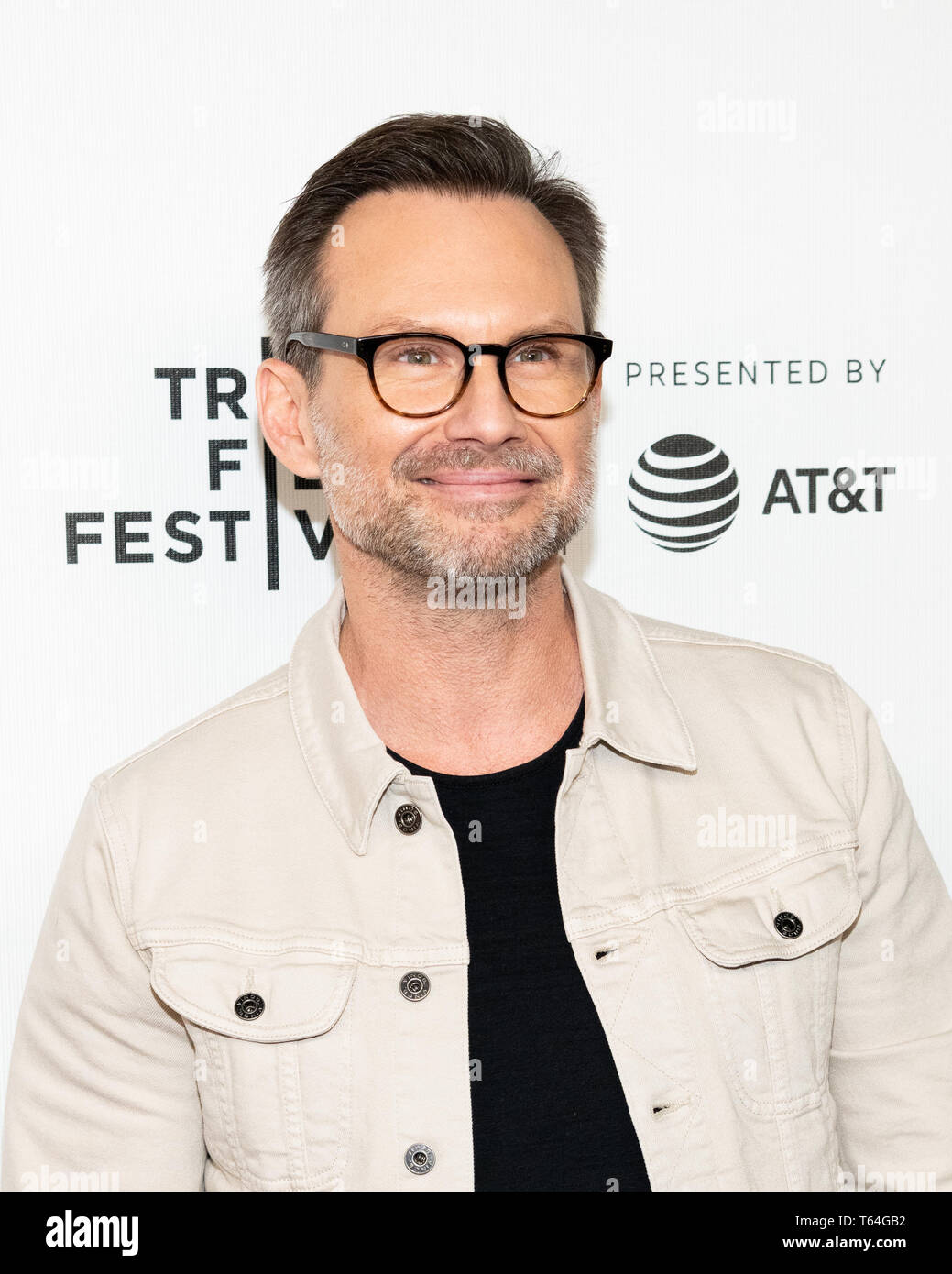 Christian Slater al Tribeca Film Festival tappeto rosso arrivi per i colloqui di Tribeca - 'un addio al Sig. Robot' a 'Spring Studio - Il Marriott Bonvoy Teatro sconfinato da Chase' in New York City. Foto Stock