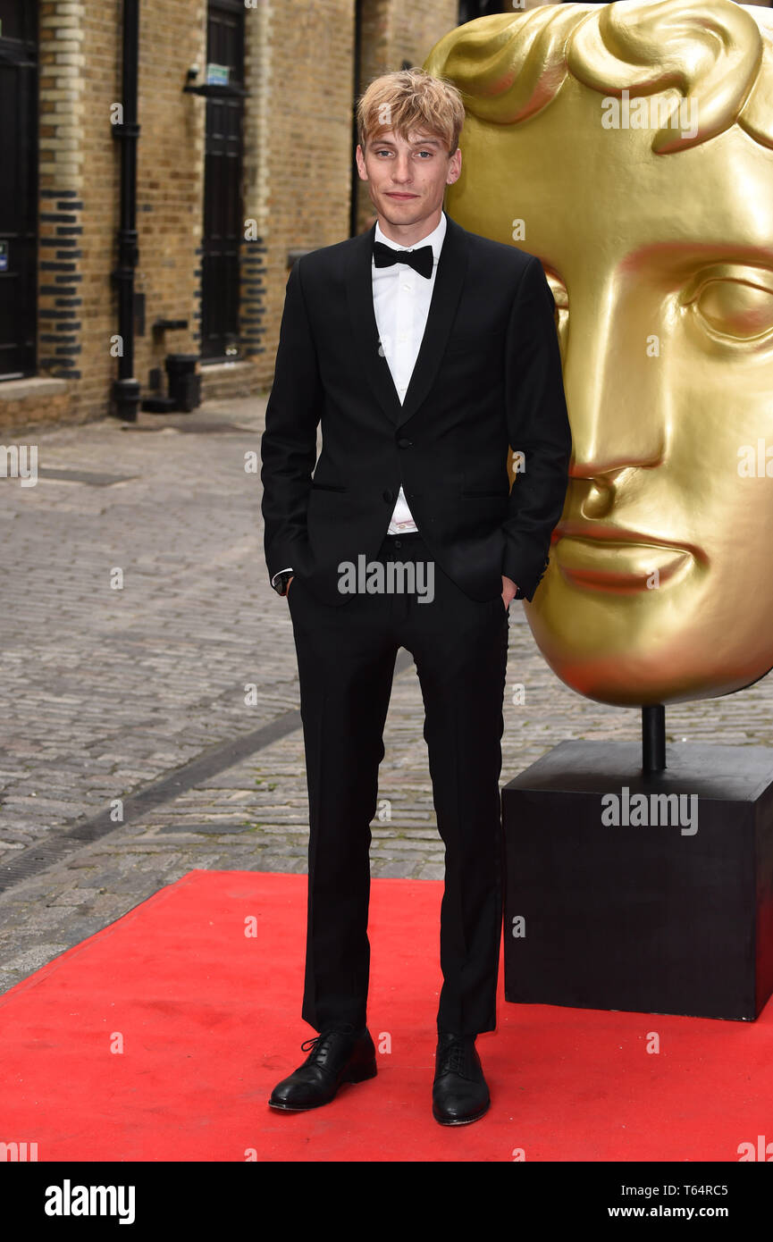 Londra, Regno Unito. Aprile 28, 2019: Charlie Cooper presso il BAFTA Craft Awards 2019, la birreria, Londra. Immagine: Steve Vas/Featureflash Foto Stock