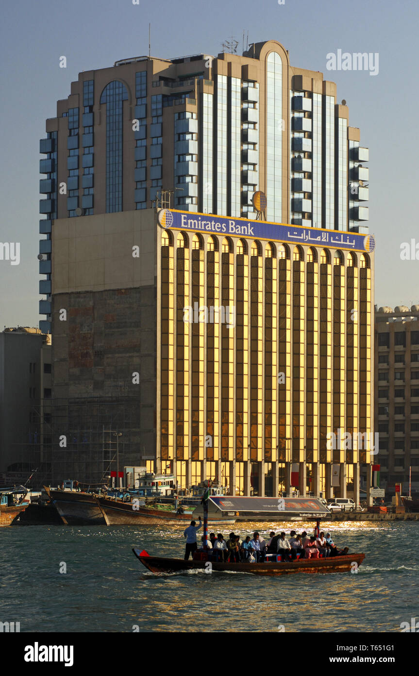 Il Dubai Creek di Dubai Foto Stock