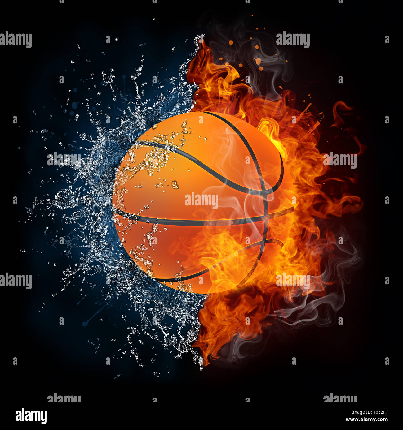 Sfera di pallacanestro Foto Stock