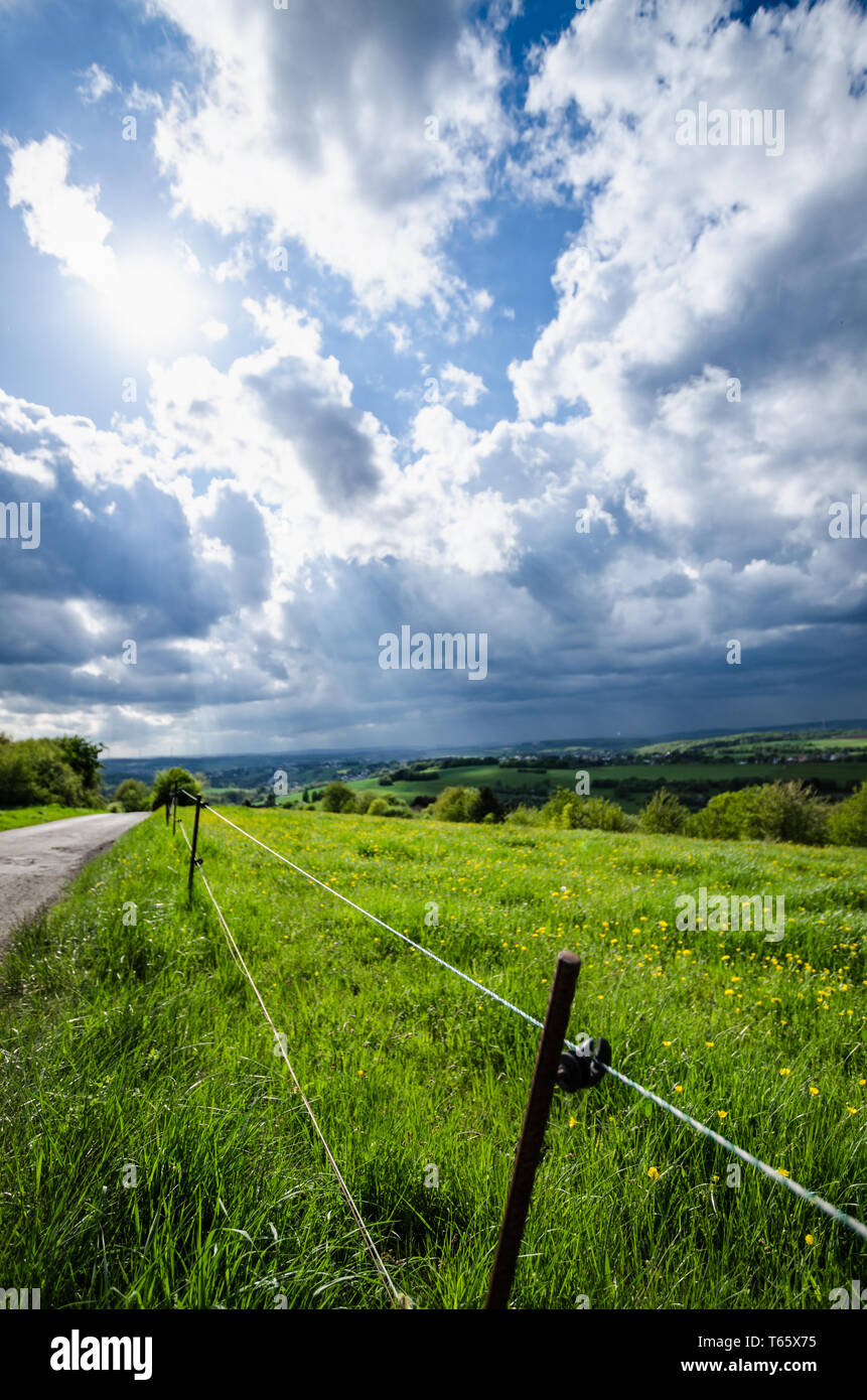 Cielo nuvoloso Foto Stock