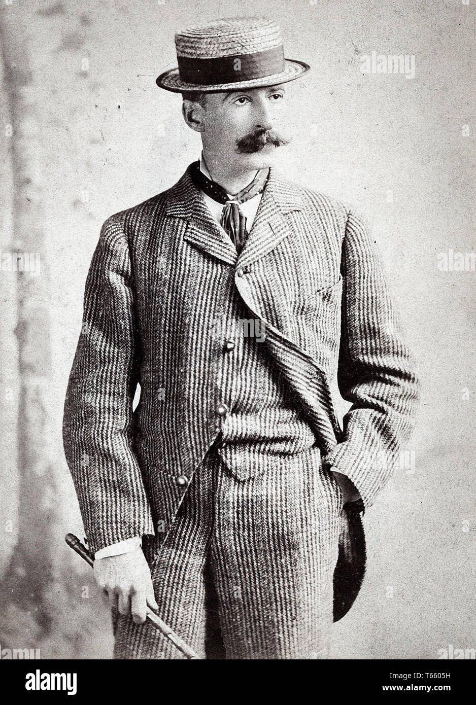 Ritratto fotografia di Winslow Homer (1836-1910), 1880 da Napoleone Sarony Foto Stock