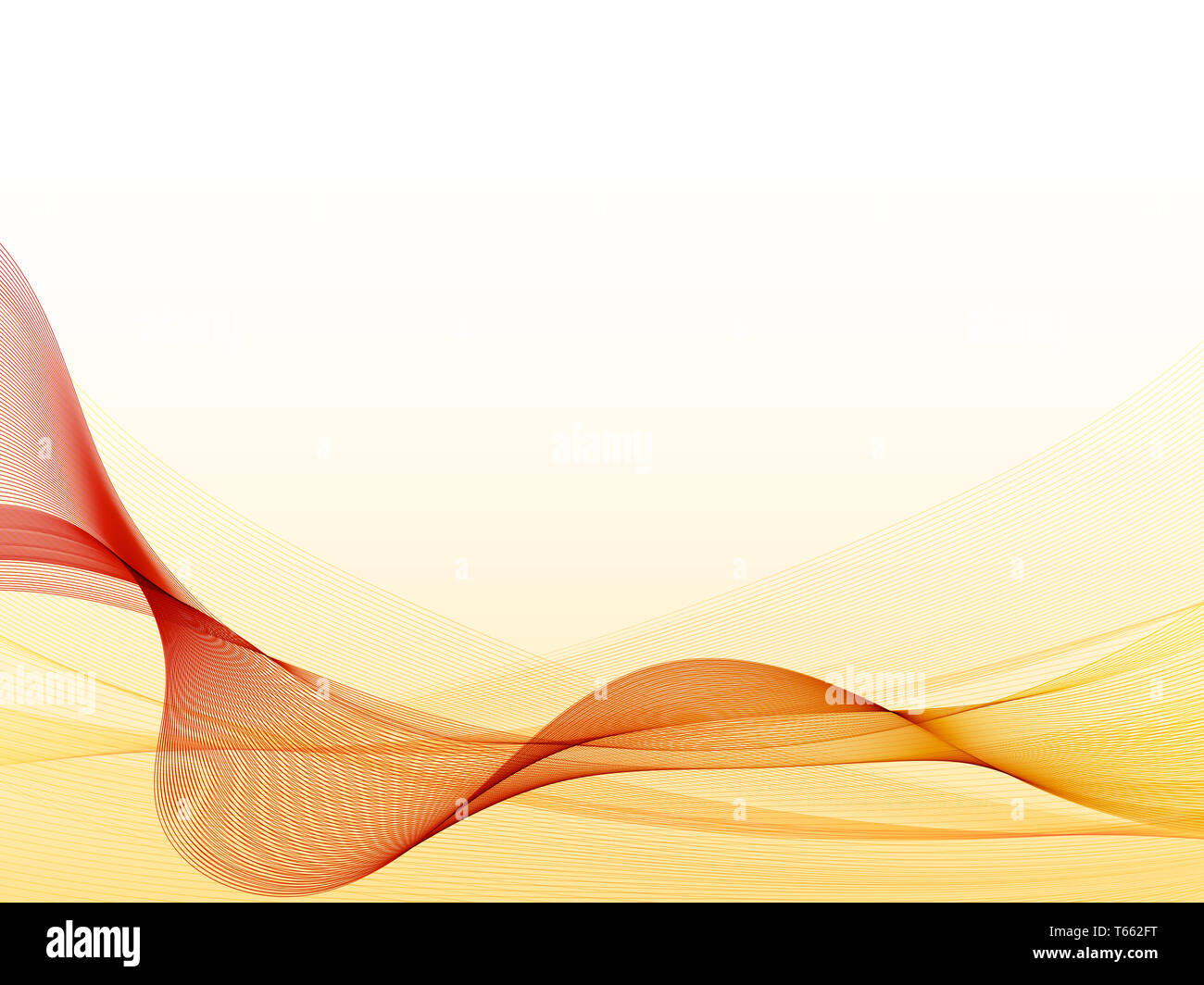 Giallo ondulato sfondo astratto. Foto Stock