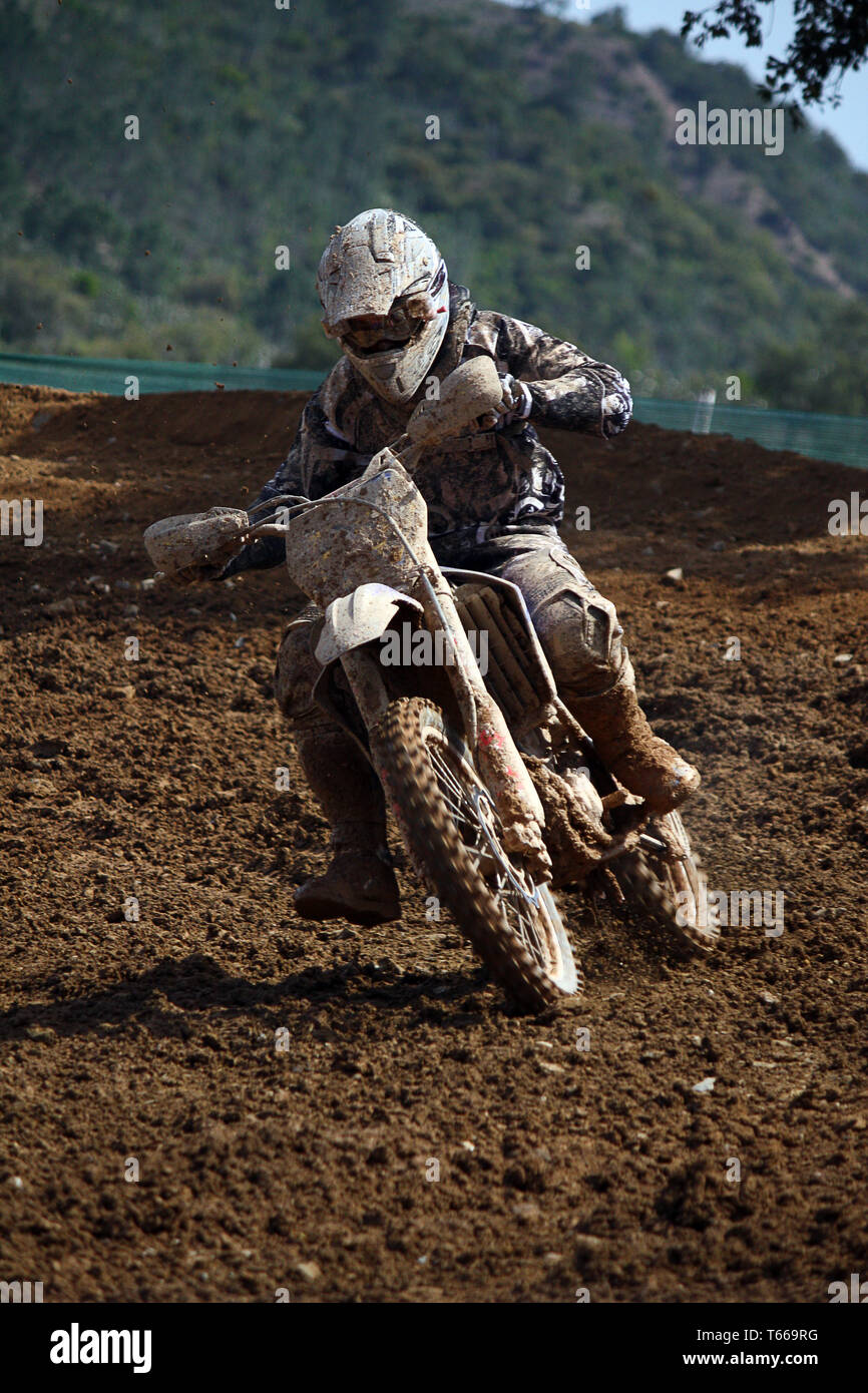Dirtbike motocross Foto Stock