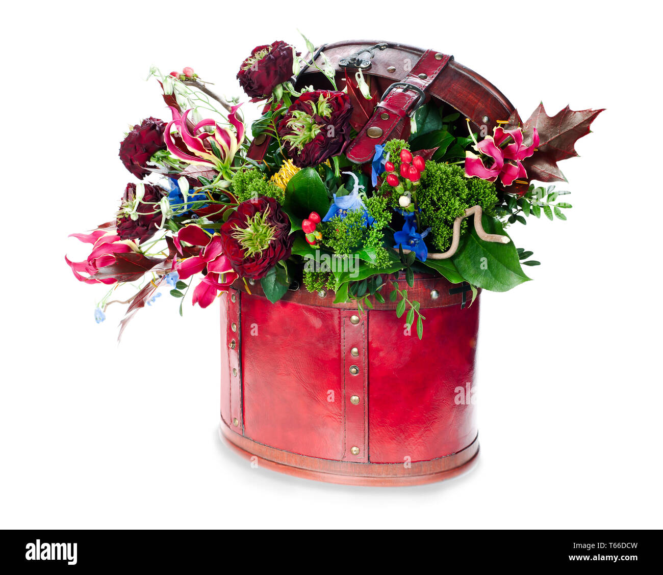 Abstract colorate composizioni floreali di rose, lil Foto Stock