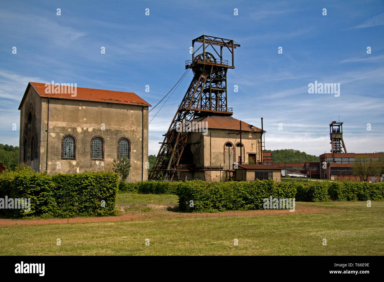 Museo delle miniere, Petite Rosselle, Lorena, Francia Foto Stock