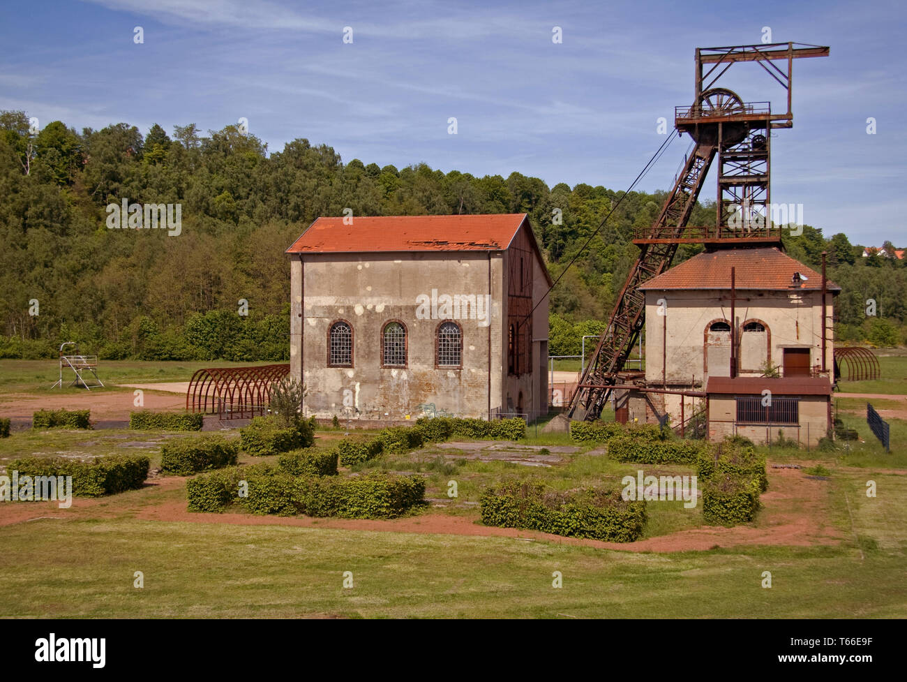 Museo delle miniere, Petite Rosselle, Lorena, Francia Foto Stock