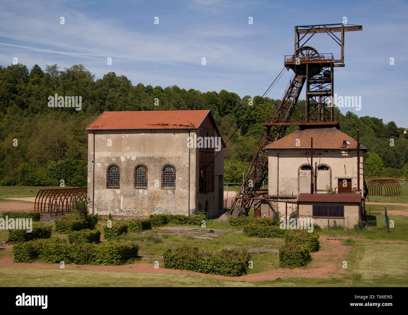 Museo delle miniere, Petite Rosselle, Lorena, Francia Foto Stock