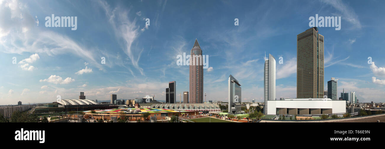 La città di Francoforte, Skyline, Germania Foto Stock