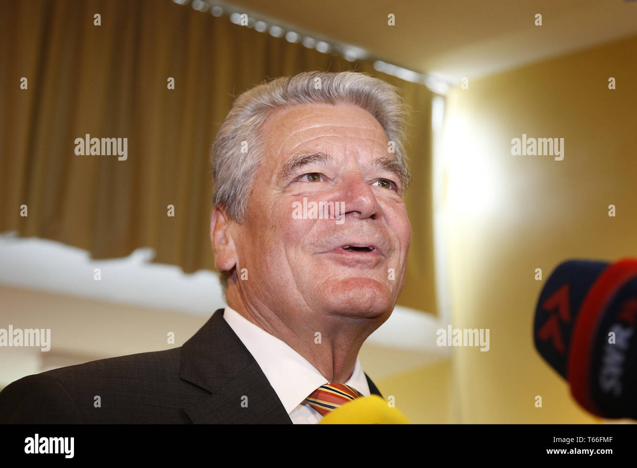 Joachin Gauck, Presidente tedesco, voti a Berlino. Foto Stock