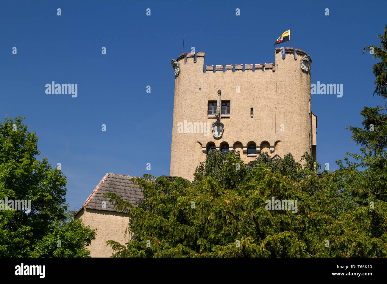 Castello Ballenstedt, Sassonia-Anhalt, Montagne Harz, Germania Foto Stock