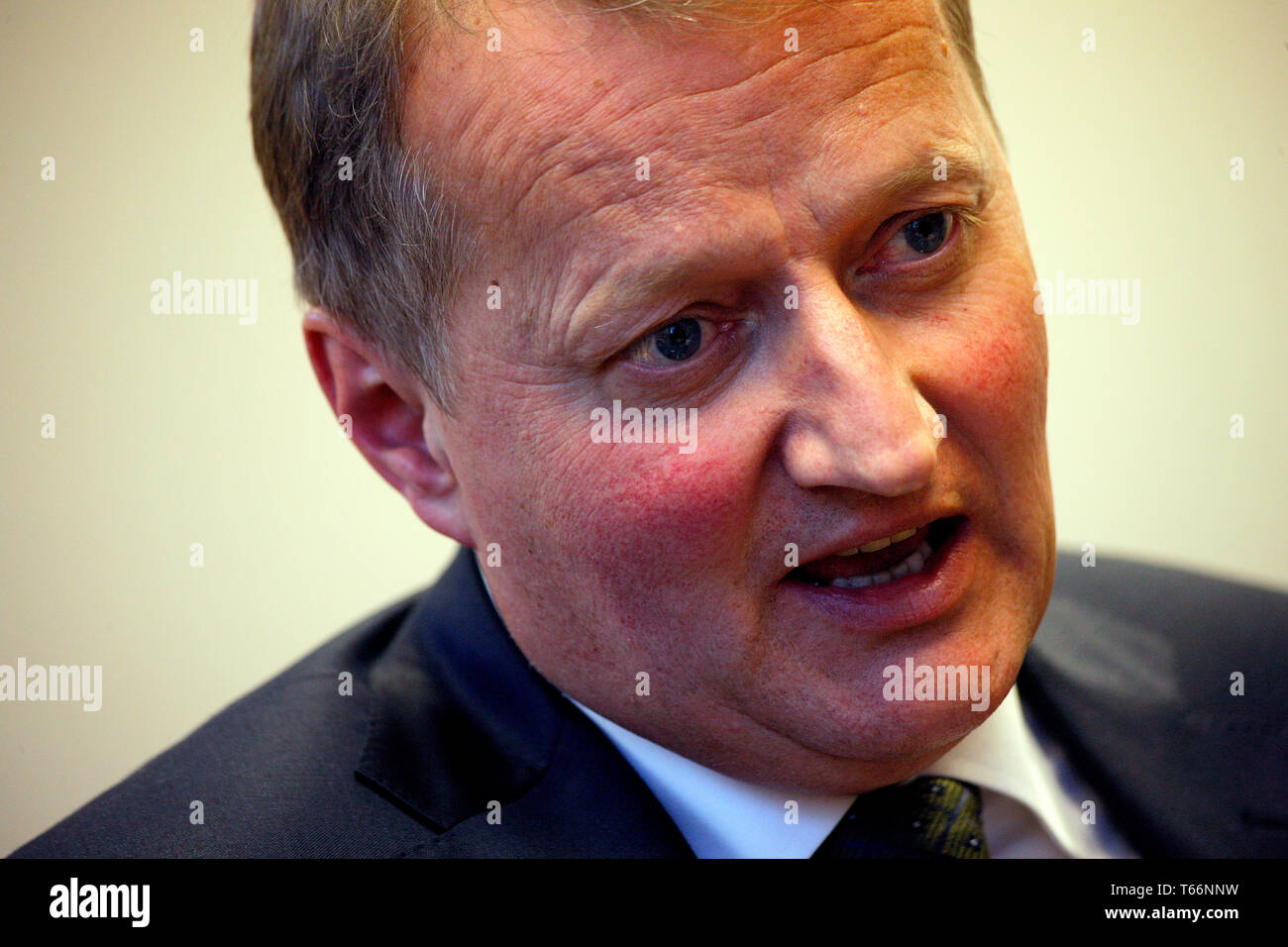 Il CEO della banca norvegese DNB, Rune Bjerke, fotografata alla DNB Ufficio di New York. Foto Stock