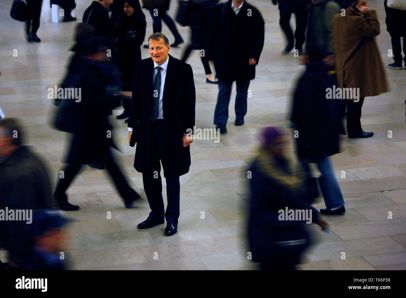Il CEO della banca norvegese DNB, Rune Bjerke in Grand Central Station in New York Foto Stock