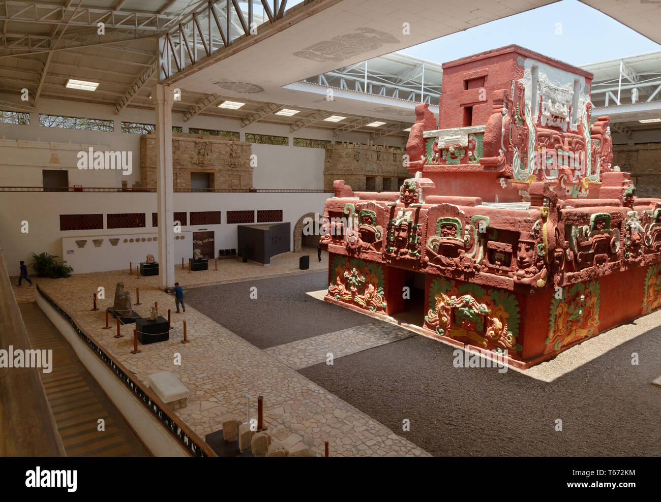 Copan Museo di scultura, un museo su di un antico sito maya di Copan, con la replica del tempio Rosalila, Copan, Honduras America Centrale Foto Stock