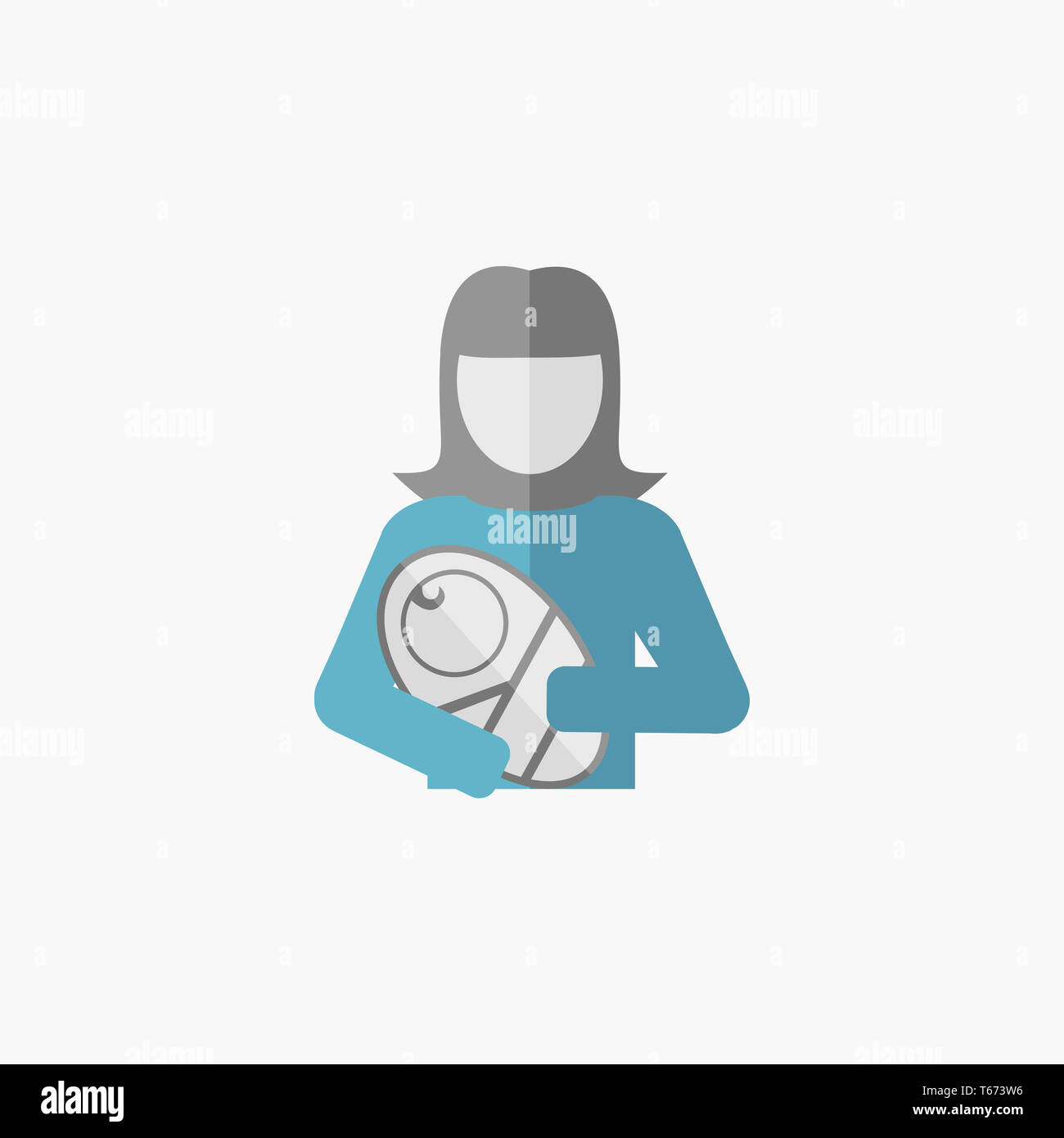 Maternità Icona piatta Foto Stock