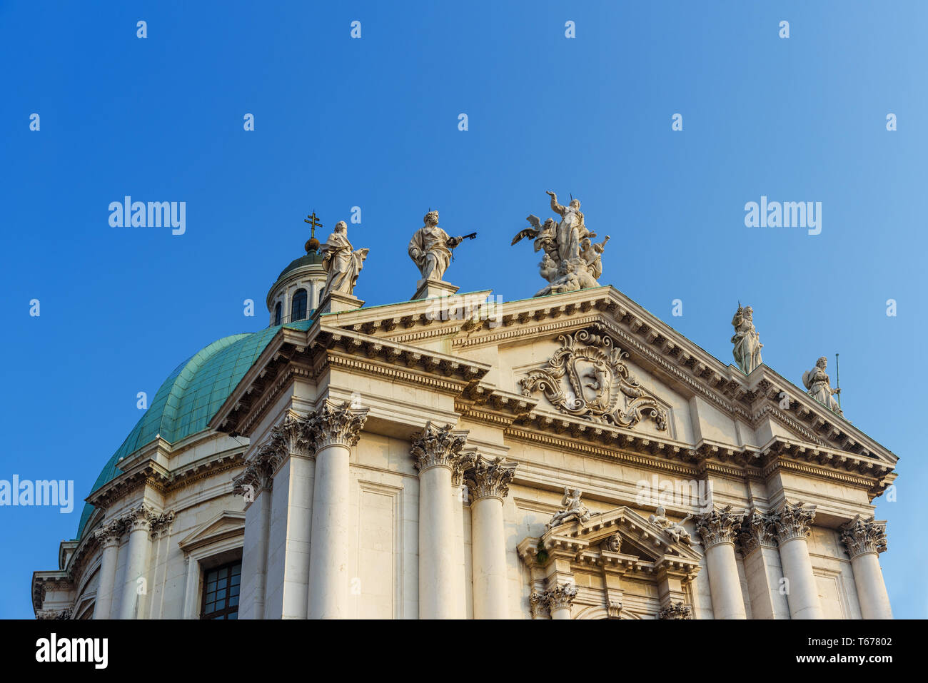 Duomo Nuovo o nuova cattedrale, Cattedrale estiva di Santa Maria Assunta a Brescia. Italia Foto Stock