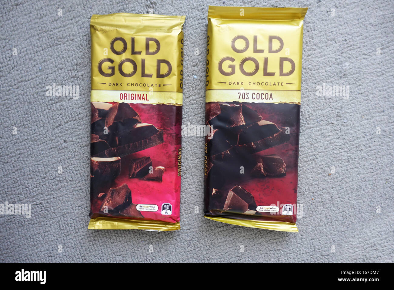 Cadbury Old Gold cioccolato fondente Foto Stock