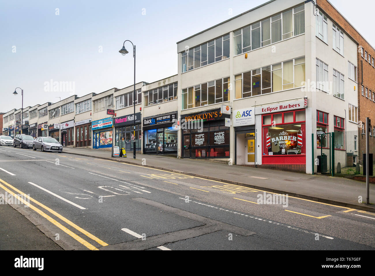 Unicorn Hill a Redditch town center Foto Stock