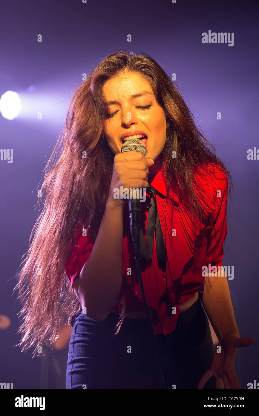 Barcellona - 10 Maggio: Solea morente (flamenco singer) esegue in concerto a stadio Apolo il 10 maggio 2018 a Barcellona, Spagna. Foto Stock