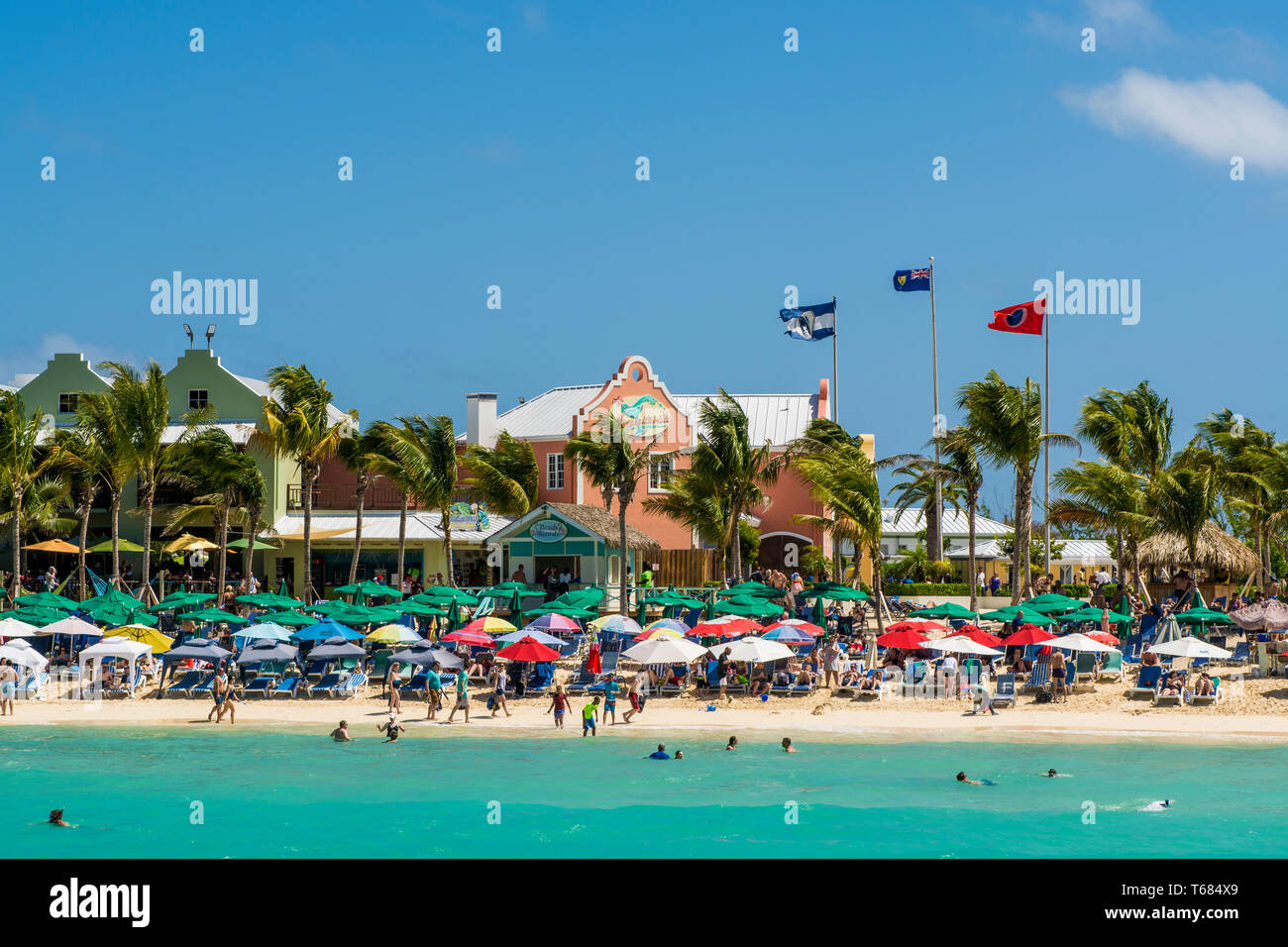 Grand Turk Cruise Port, Grand Turk Island, Isole Turks e Caicos, dei Caraibi. Foto Stock