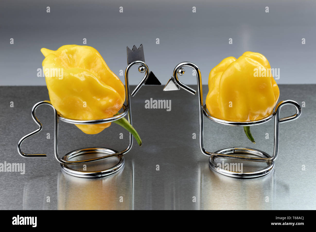 Peperoncino (Capsicum chinense) Foto Stock