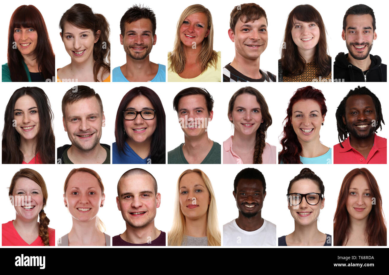 Adolescente multiculturale gruppo Foto di simbolo Foto Stock