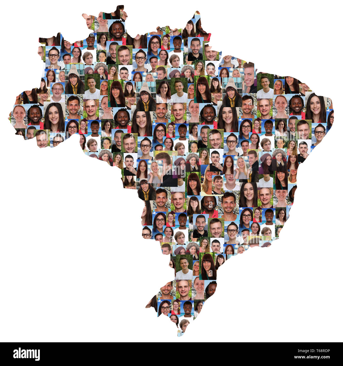 Adolescente multiculturale gruppo Foto di simbolo Foto Stock