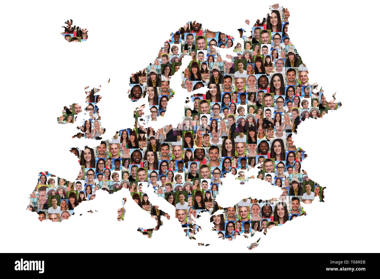 Adolescente multiculturale gruppo Foto di simbolo Foto Stock