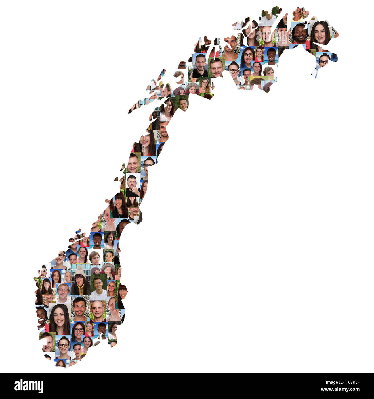 Adolescente multiculturale gruppo Foto di simbolo Foto Stock