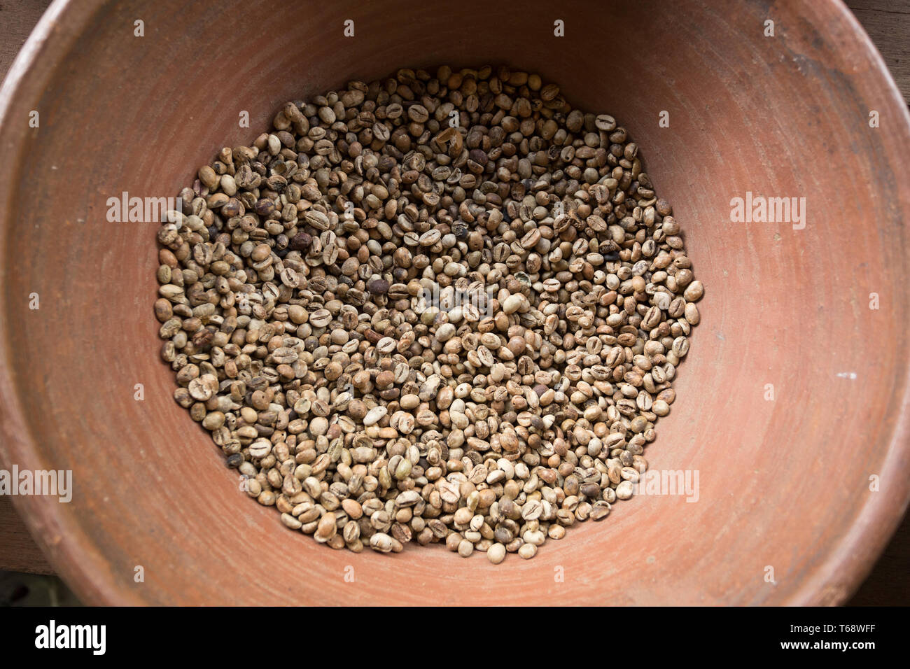 Appena tostato caffè in tazza Foto Stock