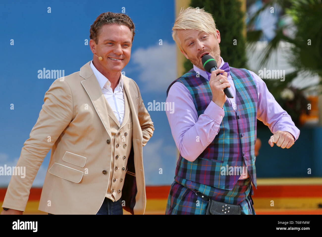 Il cantante Stefan Mross in tedesco Schlager Music Show Immer wieder Sonntags, 2015 Foto Stock