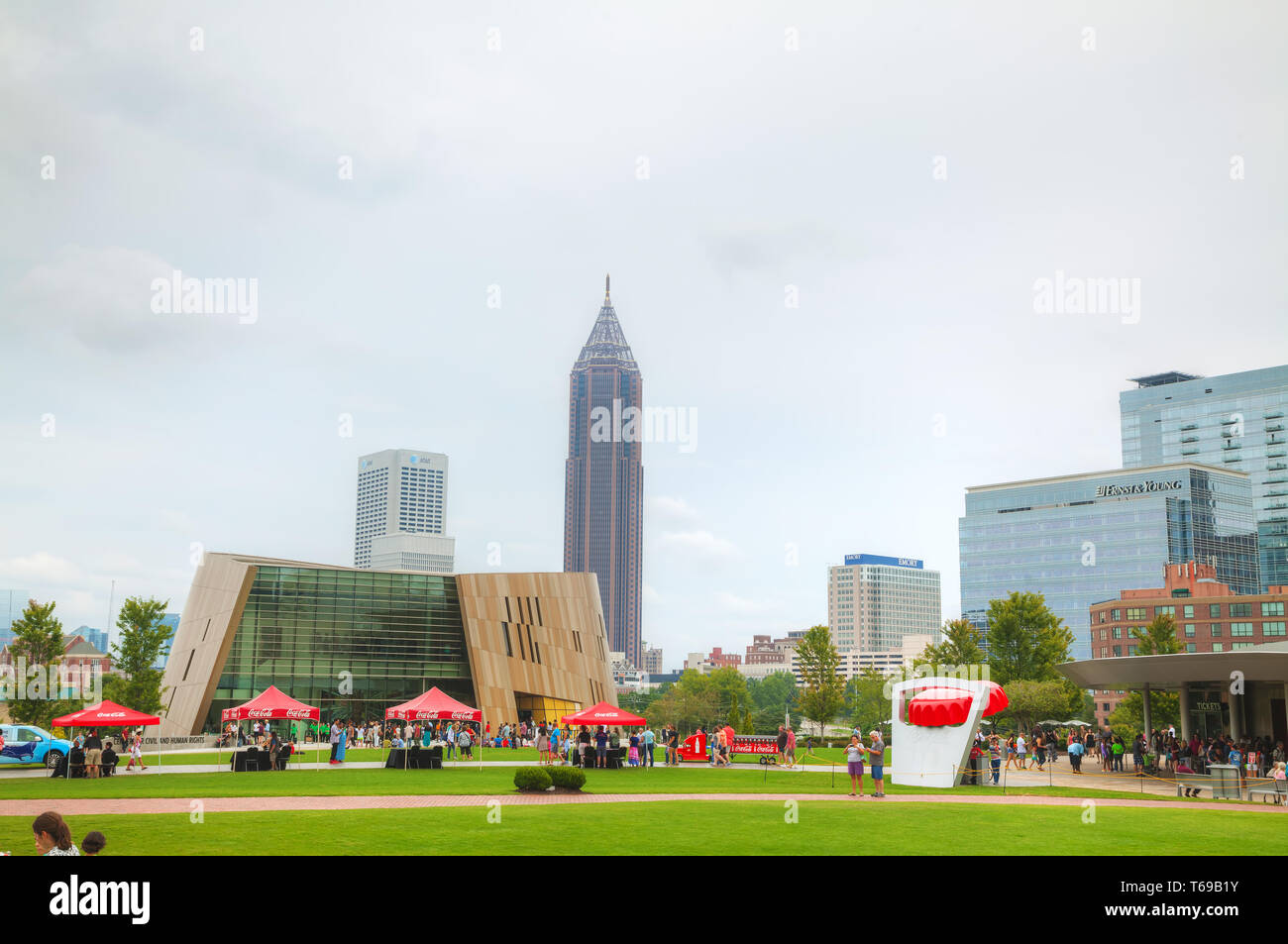 Mondo di Coca Cola in Centennial Olympic Park Foto Stock