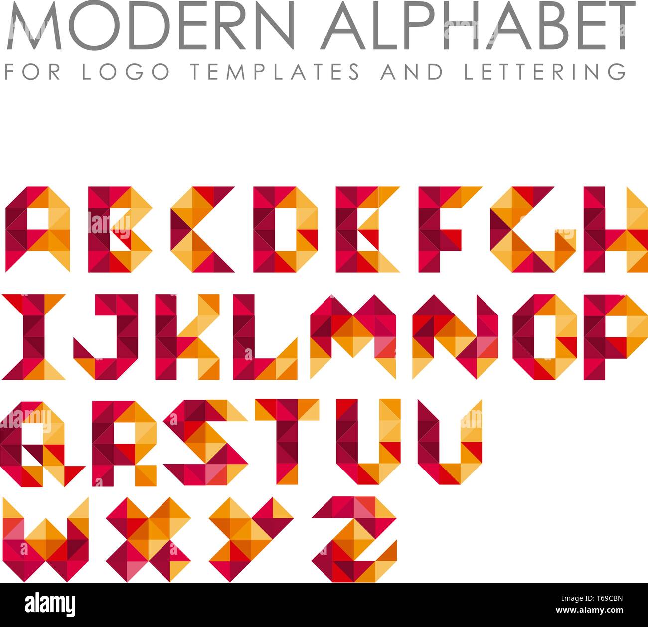 Alfabeto LETTERA LOGO MODERNO Illustrazione Vettoriale