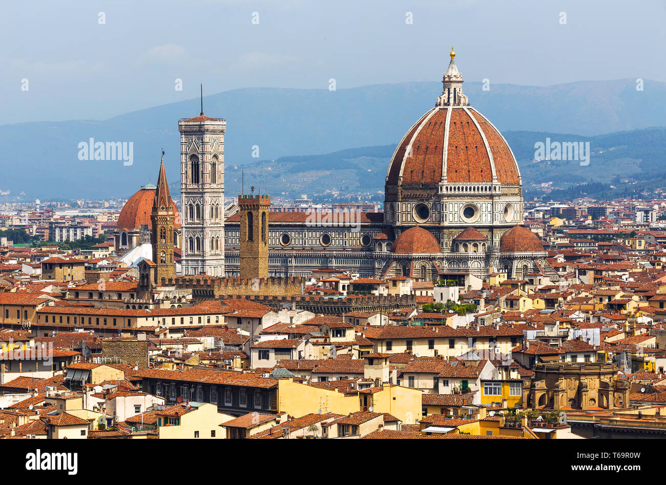 Firenze, Italia. Vista dal Piazzale Michelangelo Foto Stock