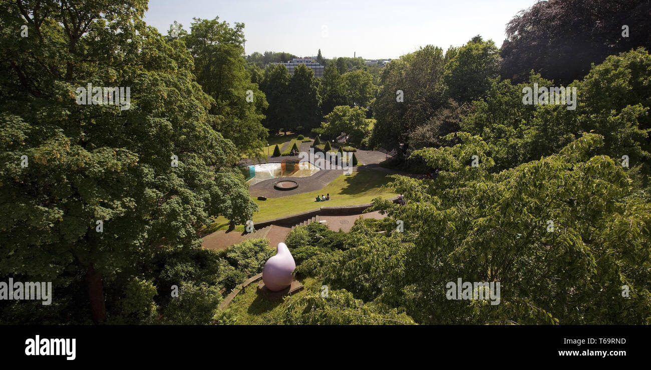 Abbazia giardino, Moenchengladbach, Basso Reno, Renania settentrionale-Vestfalia, Germania, Europa Foto Stock