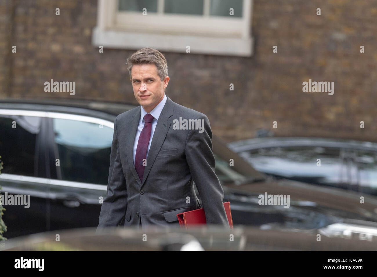 Londra 30 Aprile 2019, Gavin Williamson, MP PC, formattare il Segretario della Difesa, arriva in una riunione del gabinetto a 10 Downing Street, Londra Credito: Ian Davidson/Alamy Live News Foto Stock