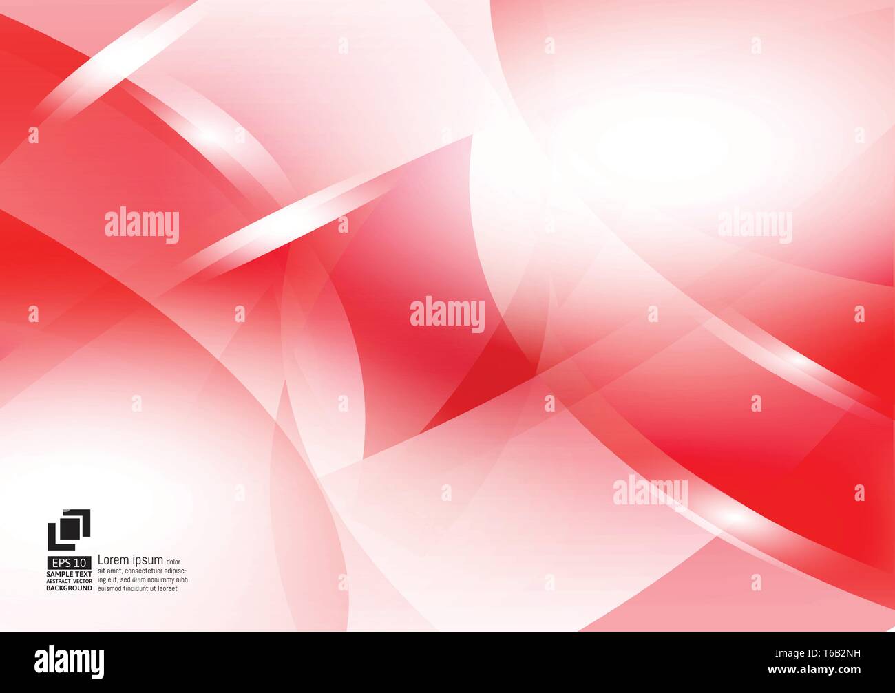 Il bianco e il rosso il colore astratta geometrica sfondo vettoriale, design moderno Illustrazione Vettoriale